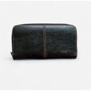 Rosetti Women's Wallet 7.5" x 4.5" Faux Brown Leather